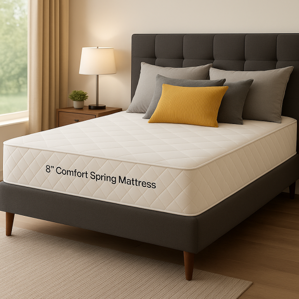 Premium Comfort Spring Series 8″ Spring Mattress